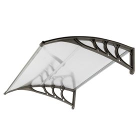 HT-100 x 80 Household Application Door & Window Rain Cover Eaves Canopy White & Gray Bracket (Option: defaulttitle)